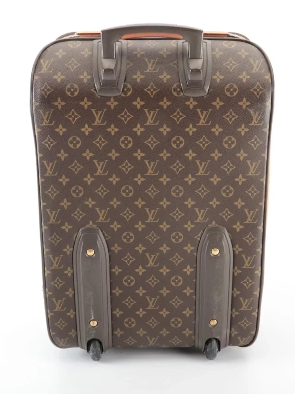 Louisa Vuitton Pégase 50 Rolling Suitcase Monogram Canvas & Vachetta Leather